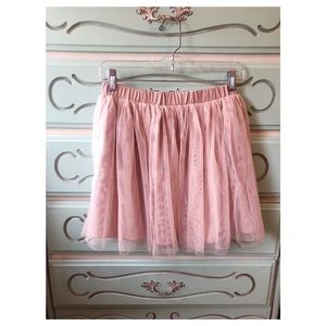 Rose/Beige Tulle Skirt